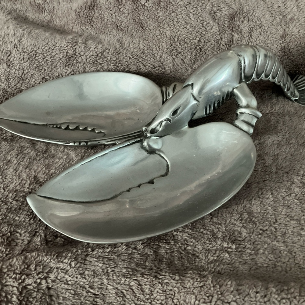 Royal Hickman Bruce Cox Silver Lobster Claw Tray
